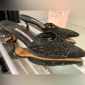 Classy black Manolo heel